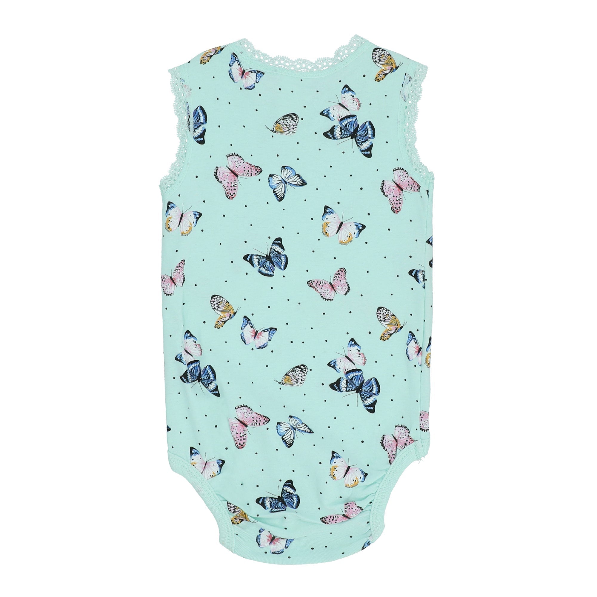 Baby Romper Sea Green With Butterfly