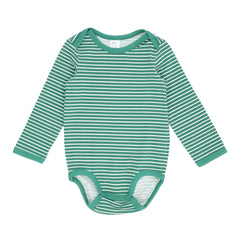 Baby Romper - Green and White Stripes