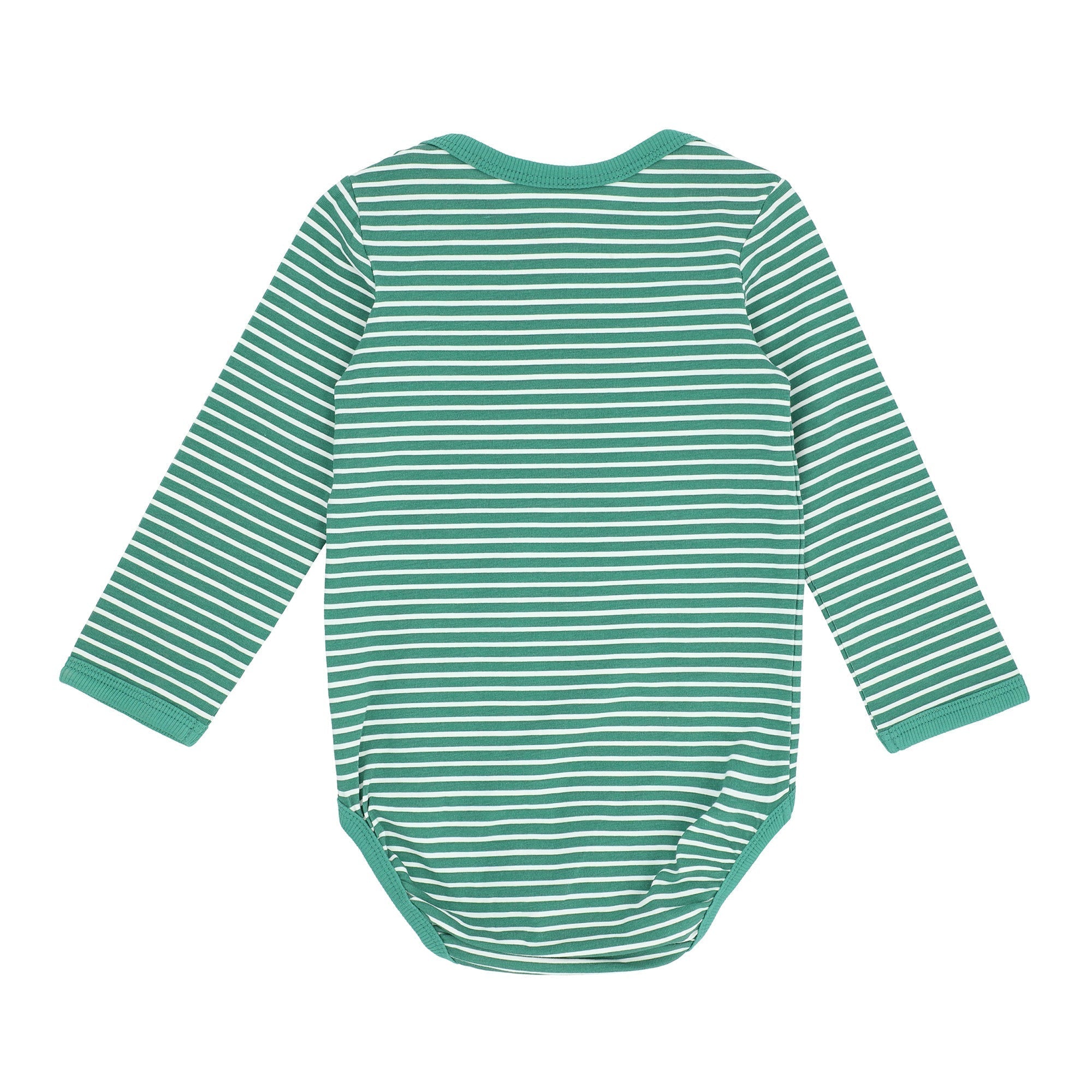 Baby Romper - Green and White Stripes