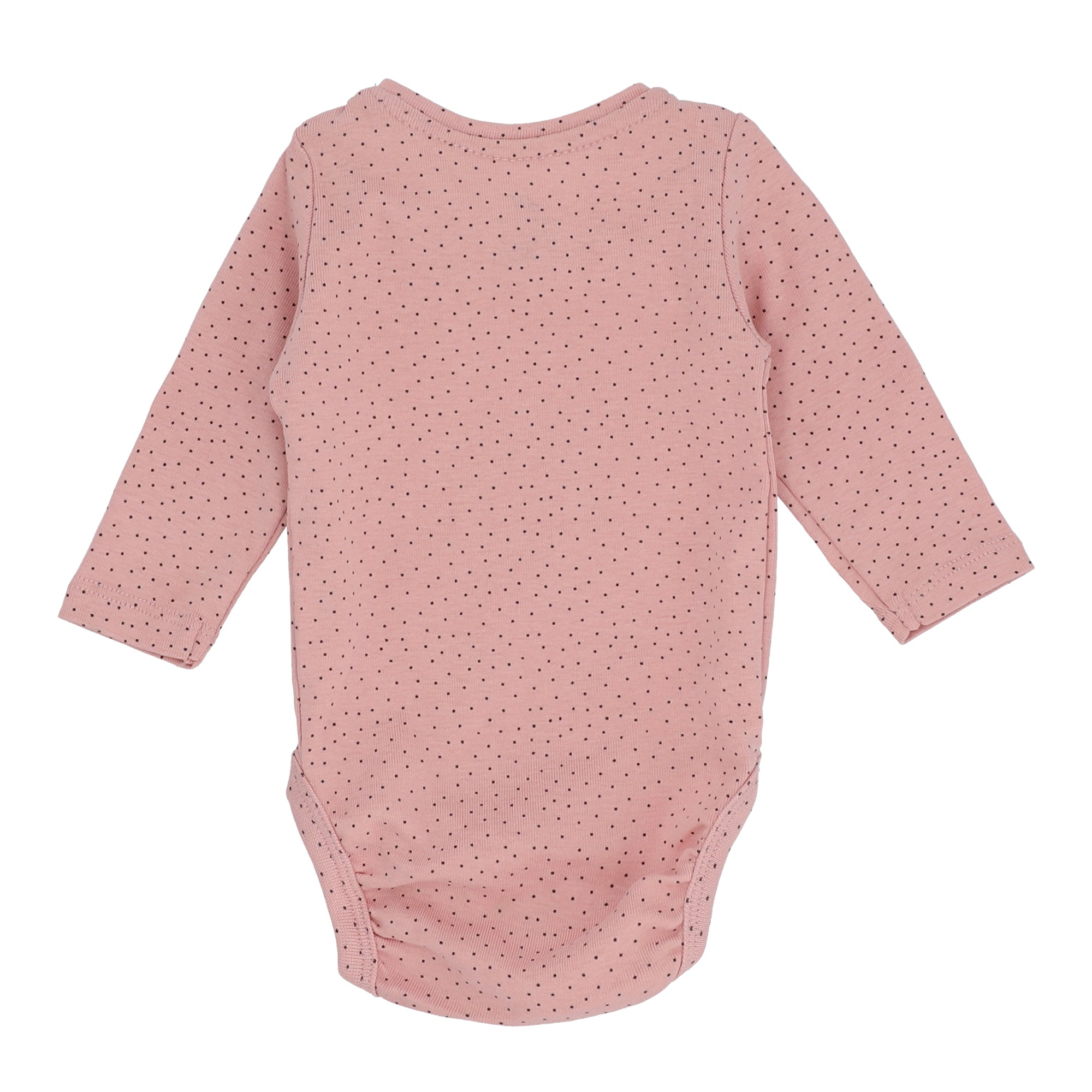 Baby Romper Pink (With Polka Dots)