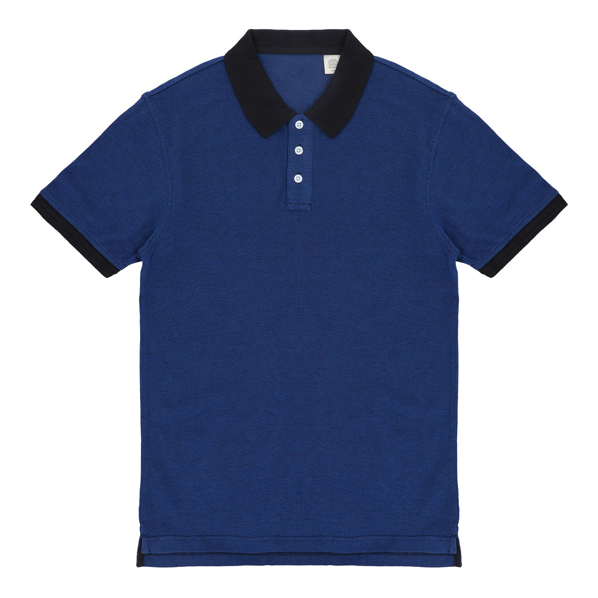 POLO Blue with Black Collar