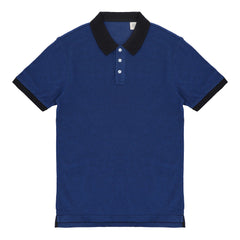 POLO Blue with Black Collar