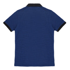 POLO Blue with Black Collar