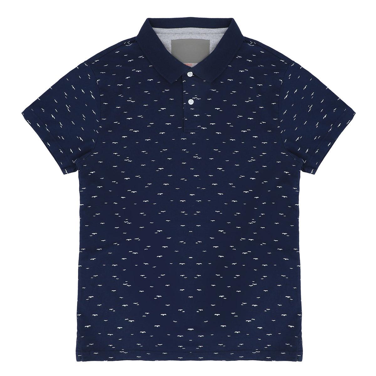 POLO (MEN)-  DARK BLUE WITH WHITE BIRD