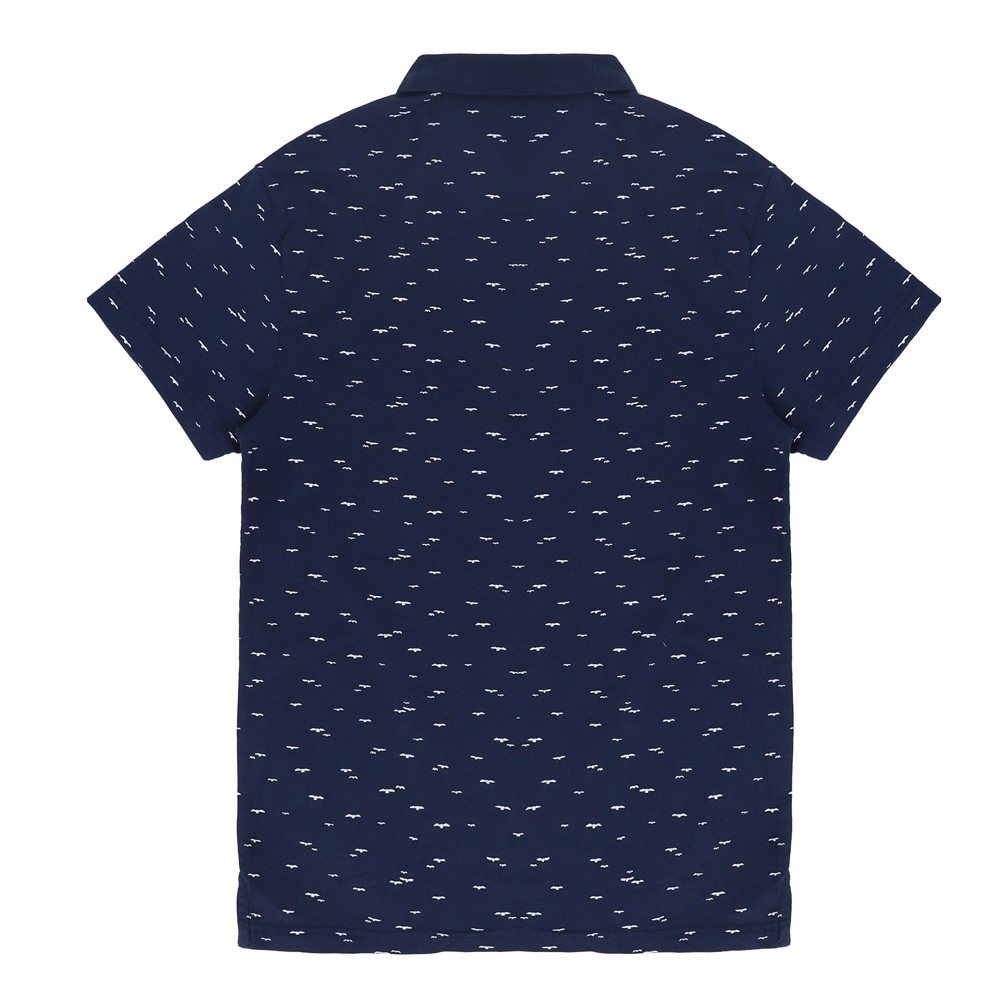POLO (MEN)-  DARK BLUE WITH WHITE BIRD