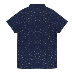 POLO (MEN)-  DARK BLUE WITH WHITE BIRD
