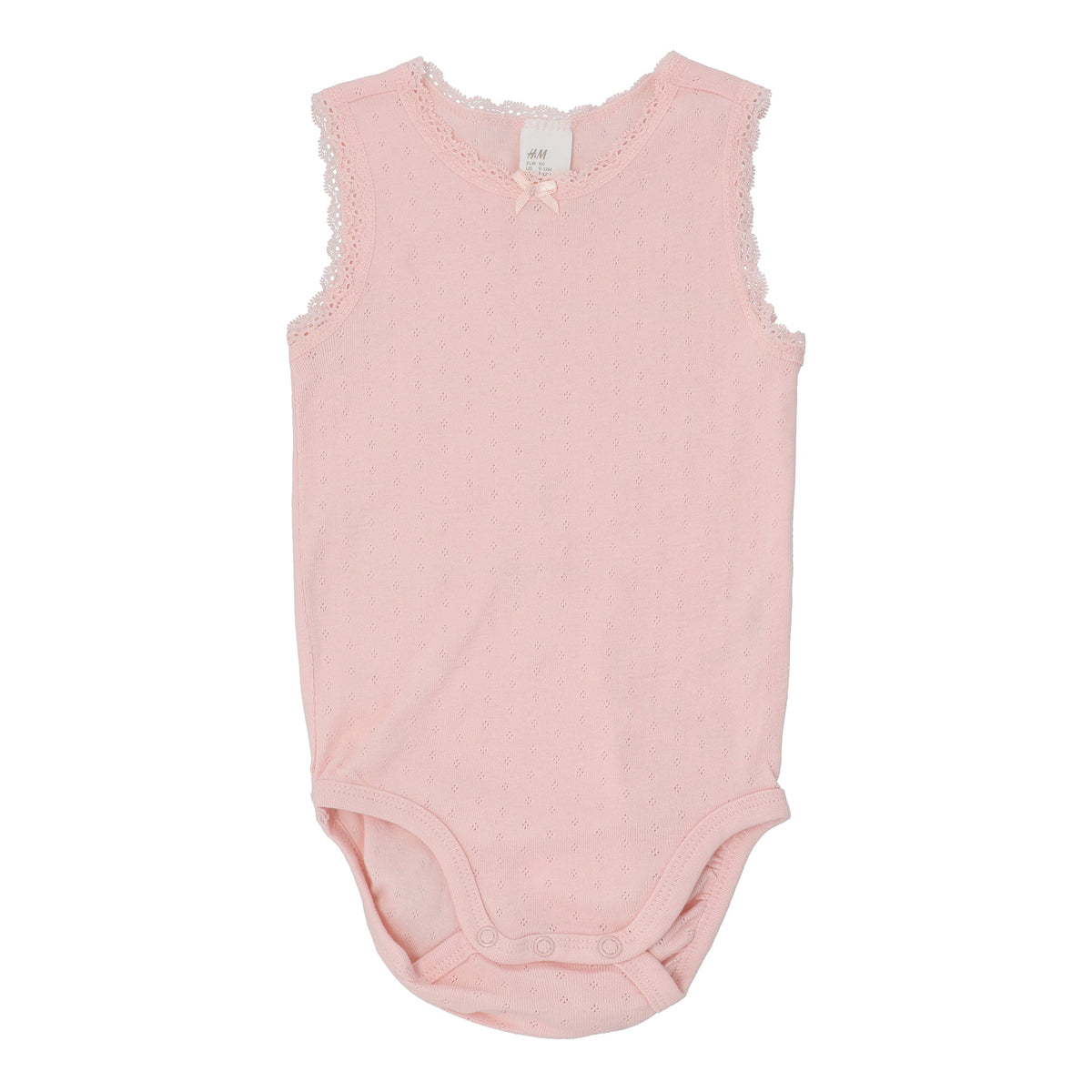 BABY ROMPER Pink with Lace