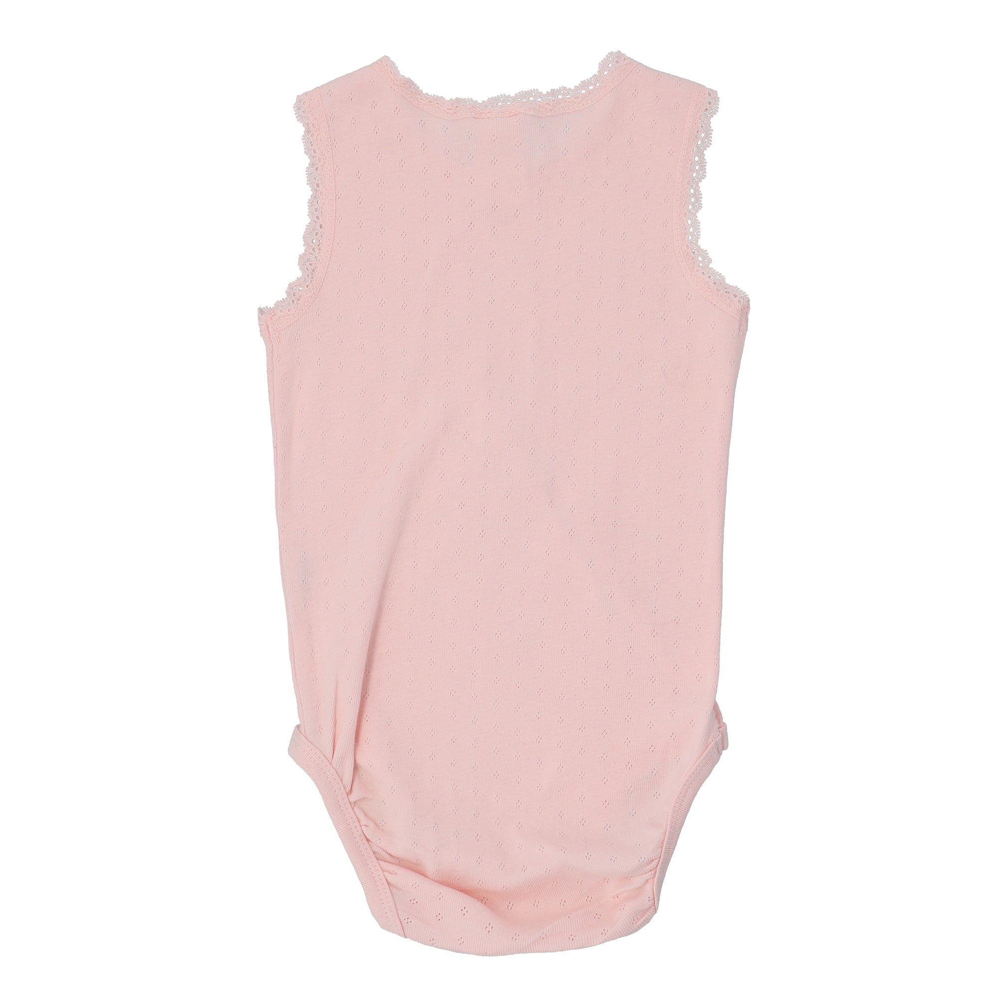 BABY ROMPER Pink with Lace