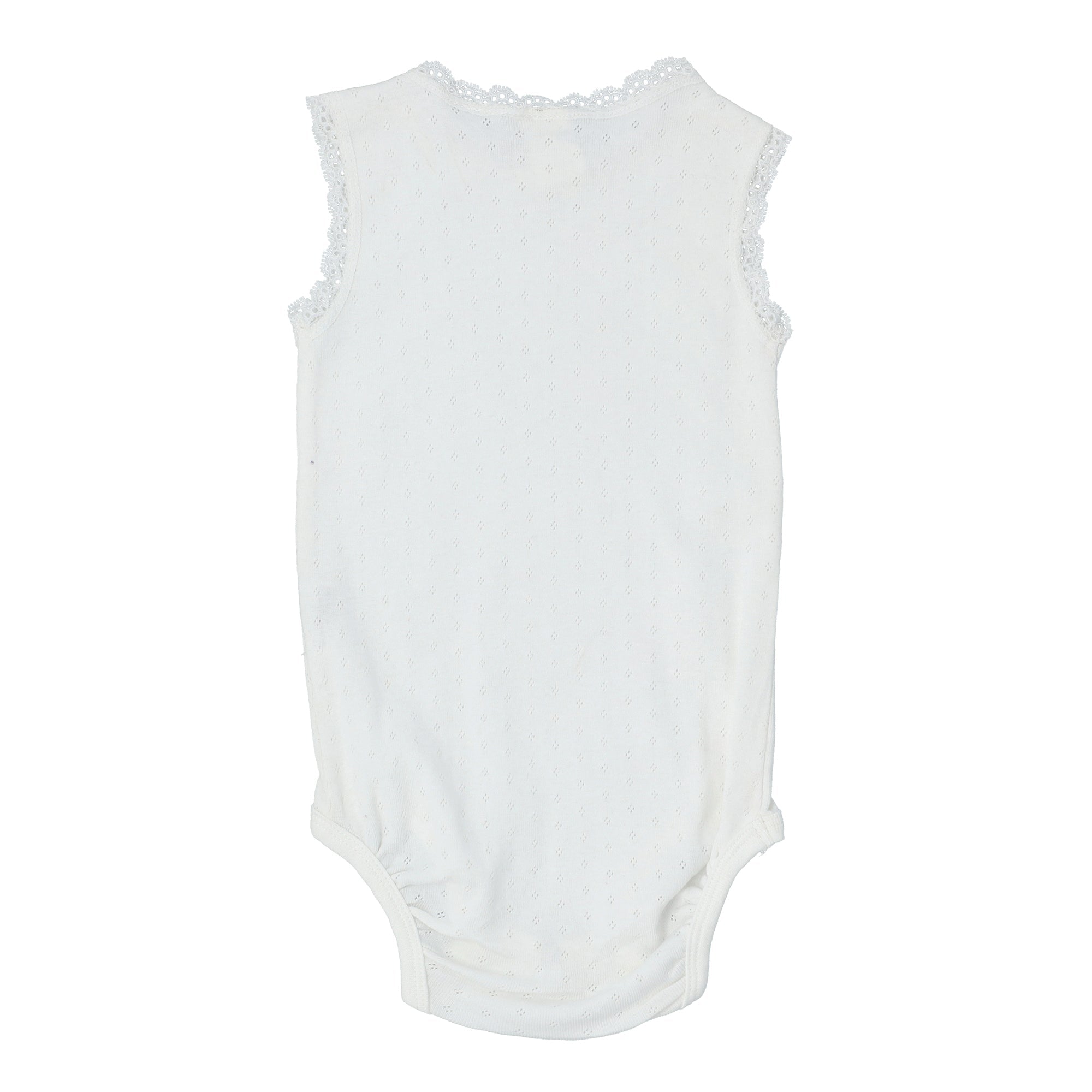 BABY ROMPER  White with Lace