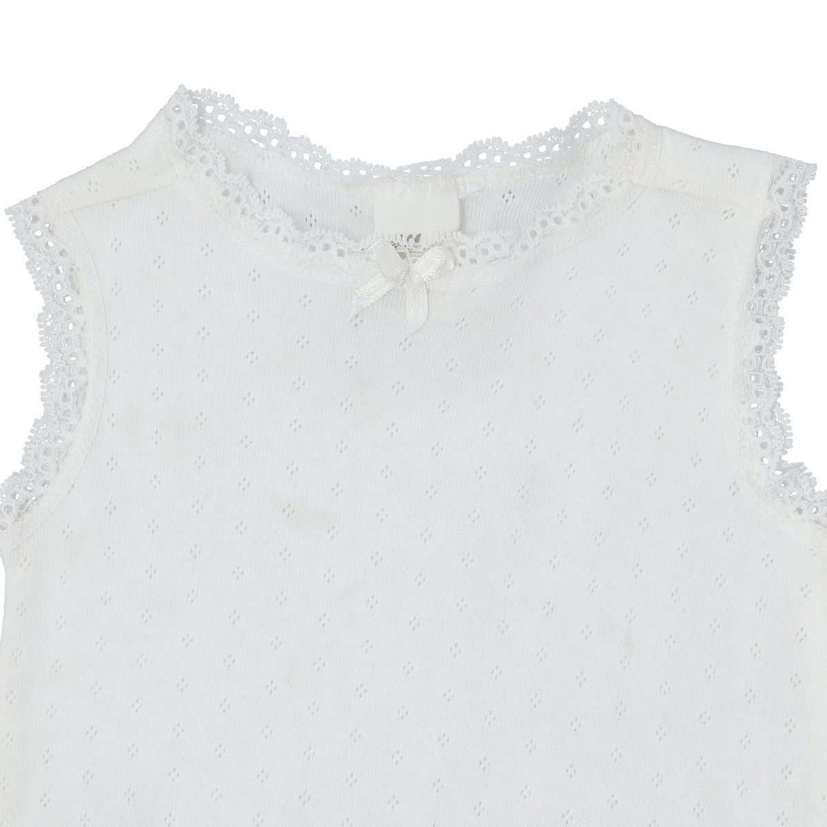BABY ROMPER  White with Lace