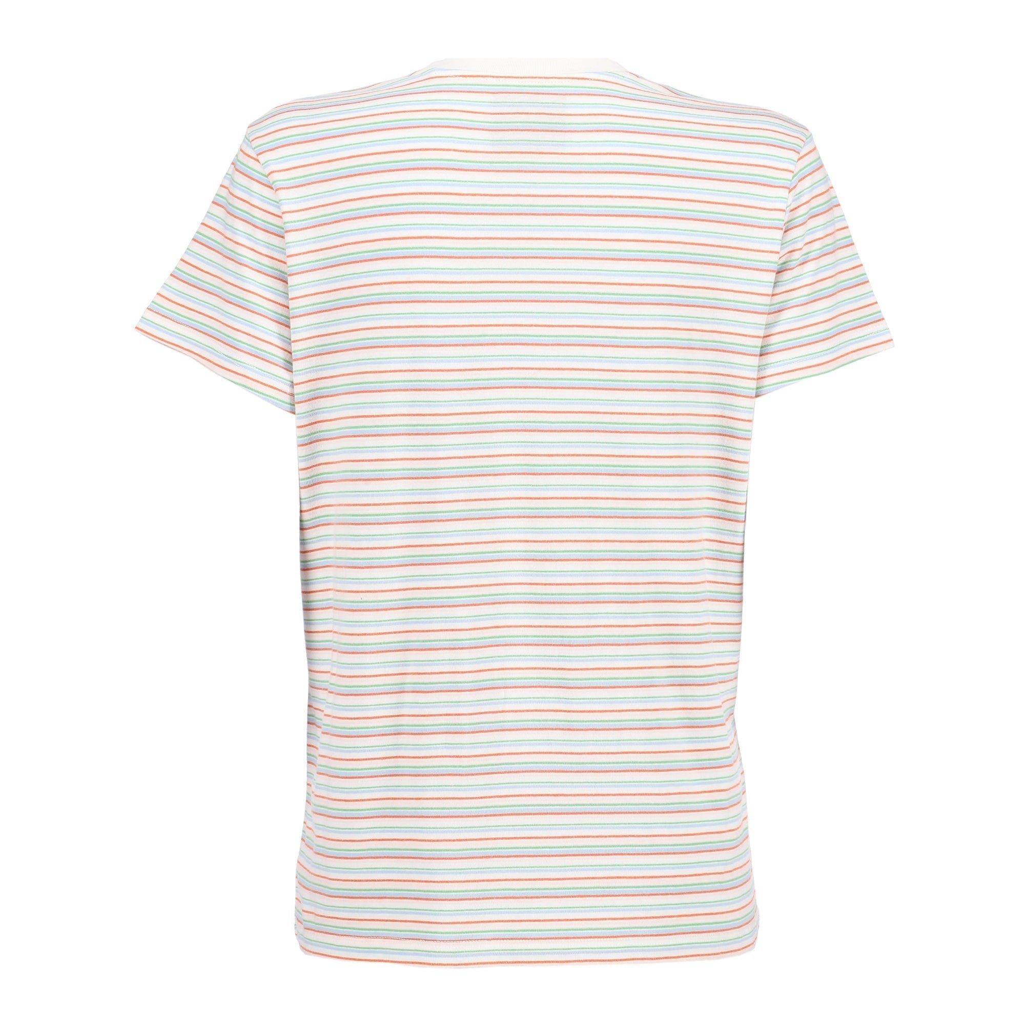 T-Shirt (Women) -White Multi Colour Stripes