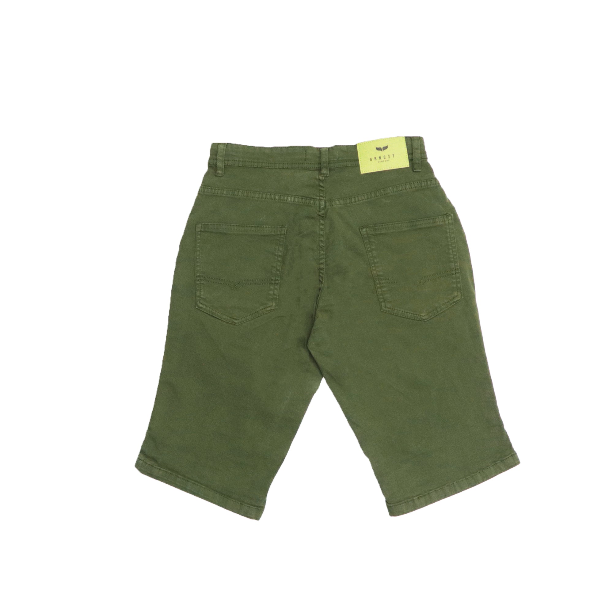 CHINO SHORTS (MEN) - OLIVE GREEN