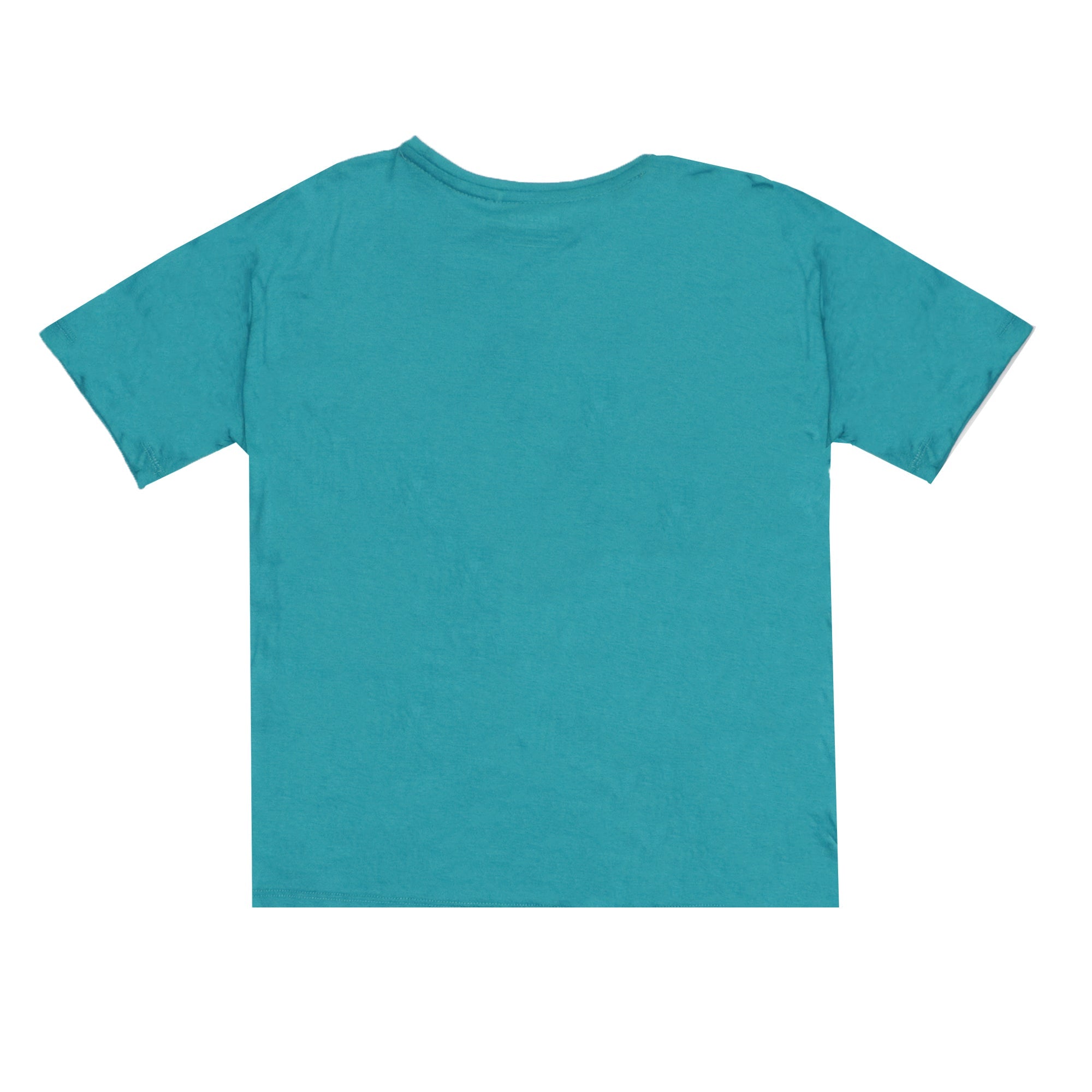 ROUND NECK (MEN) - TEAL GREEN WITH BLACK PRINT (THE HARDEST WORKERS)