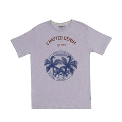 ROUND NECK (MEN) - LIGHT PURPLE (CRAFTED DENIM)