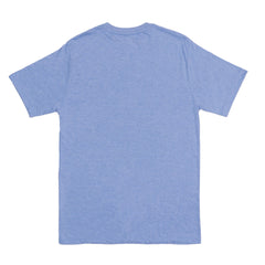 ROUND NECK (MEN) - BLUE WITH WHITE PRINT (SOUTH HAVEN)