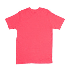 ROUND NECK (MEN) - PINK WITH WHITE PRINT (SAUGA TUCK)