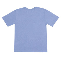 ROUND NECK (MEN) - BLUE WITH WHITE PRINT (SAUGA TUCK)