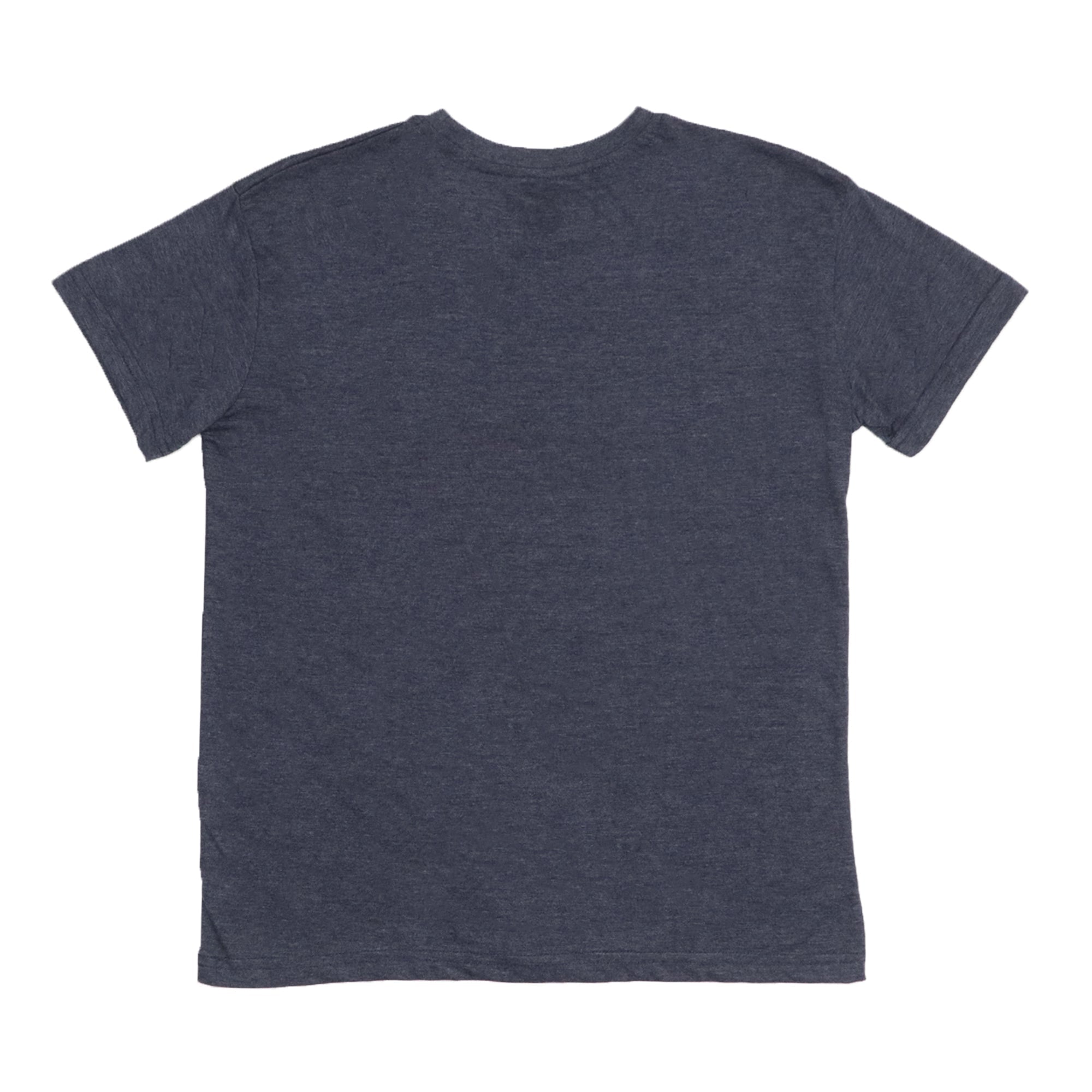 ROUND NECK (MEN) - CHARCOAL GREY WITH WHITE PRINT (FISHTOWN)