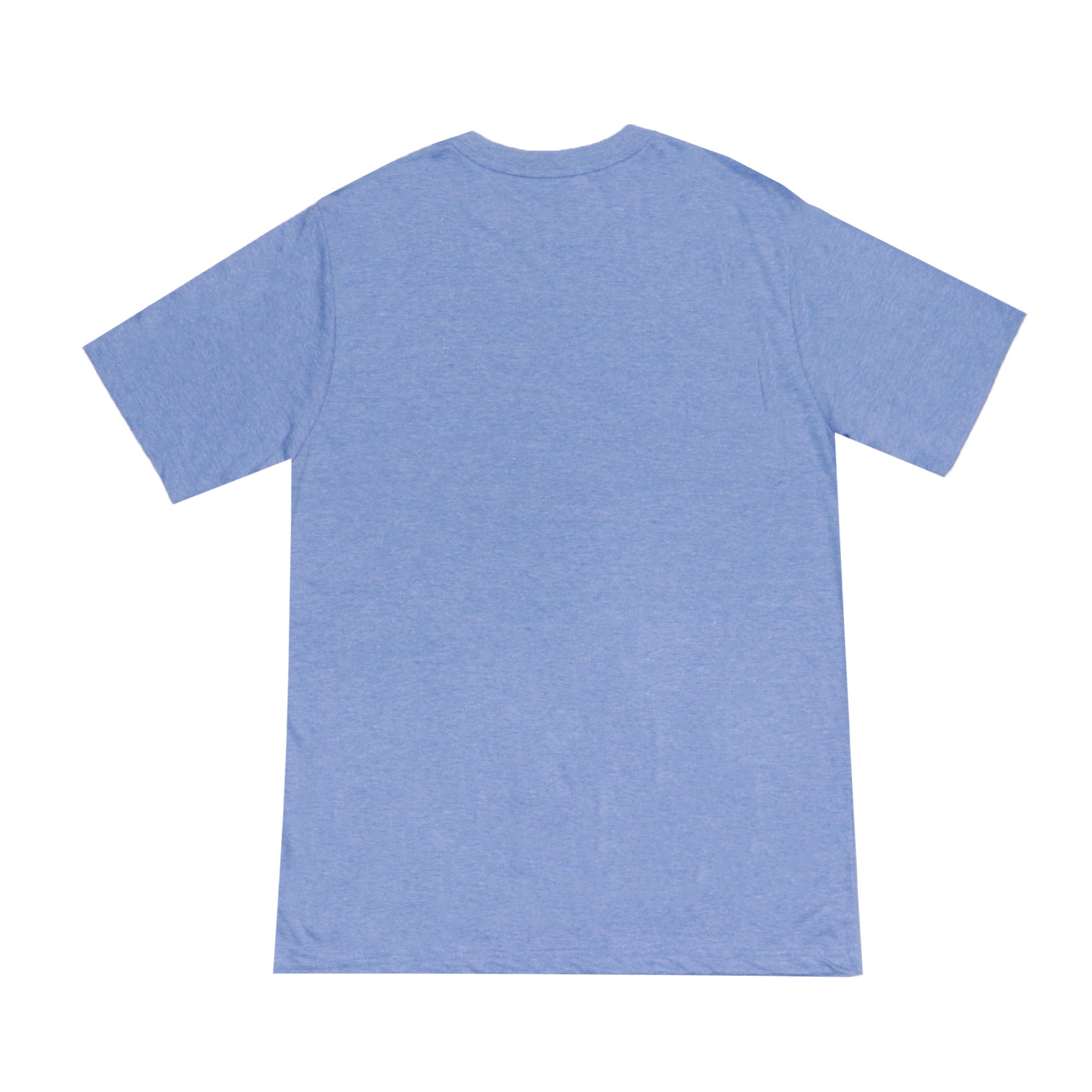 ROUND NECK (MEN) - BLUE WITH WHITE PRINT (FISHTOWN)