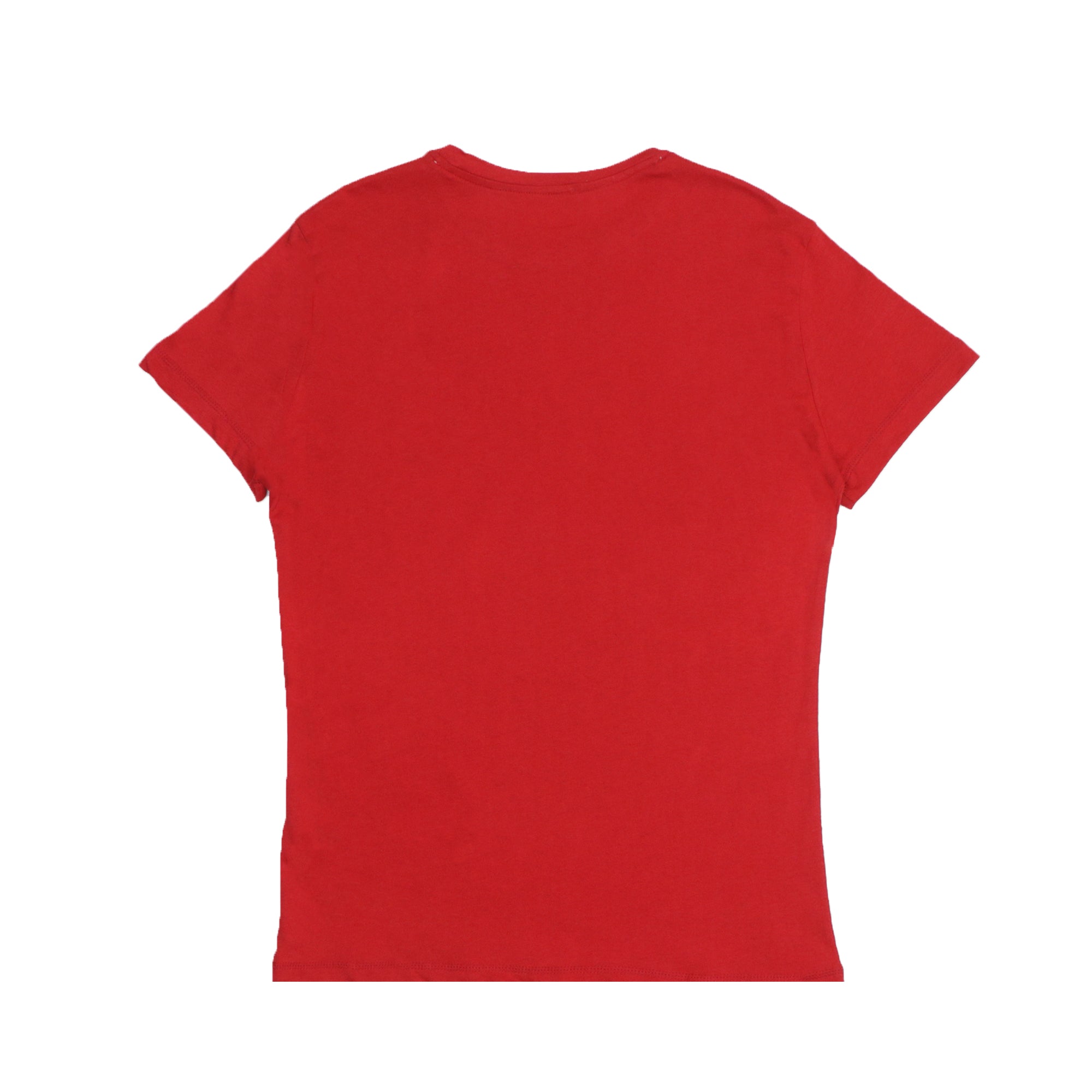 ROUND NECK (MEN) - RED WITH BLACK CHEST STRIP