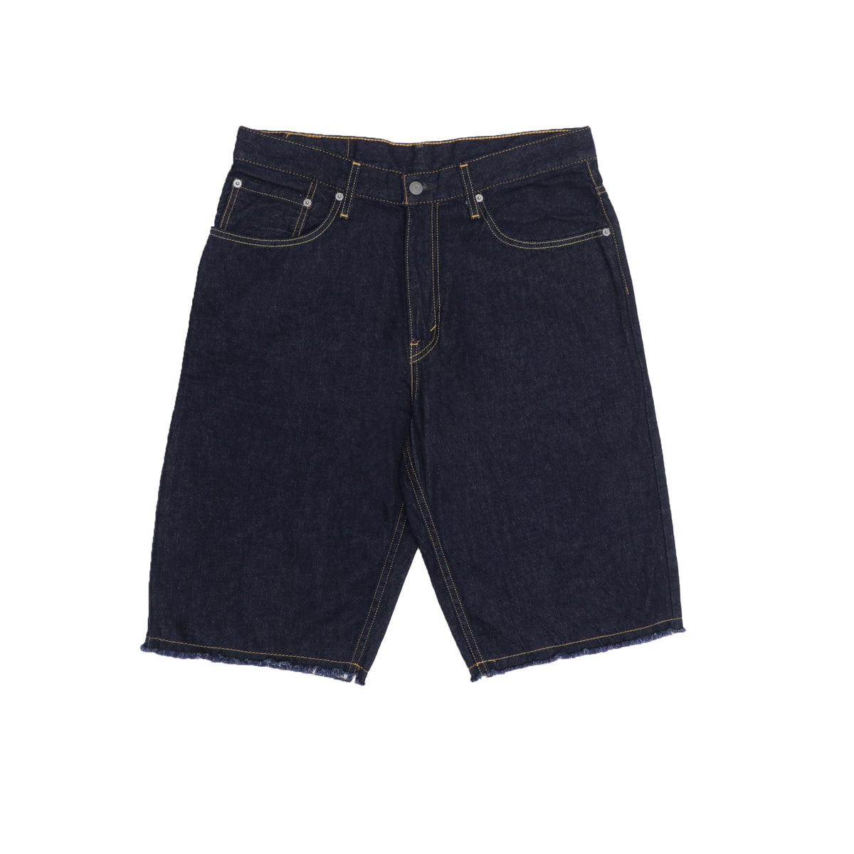 DENIM SHORTS (MEN) - PLAIN DEEP BLUE BOTTOM SHOWER