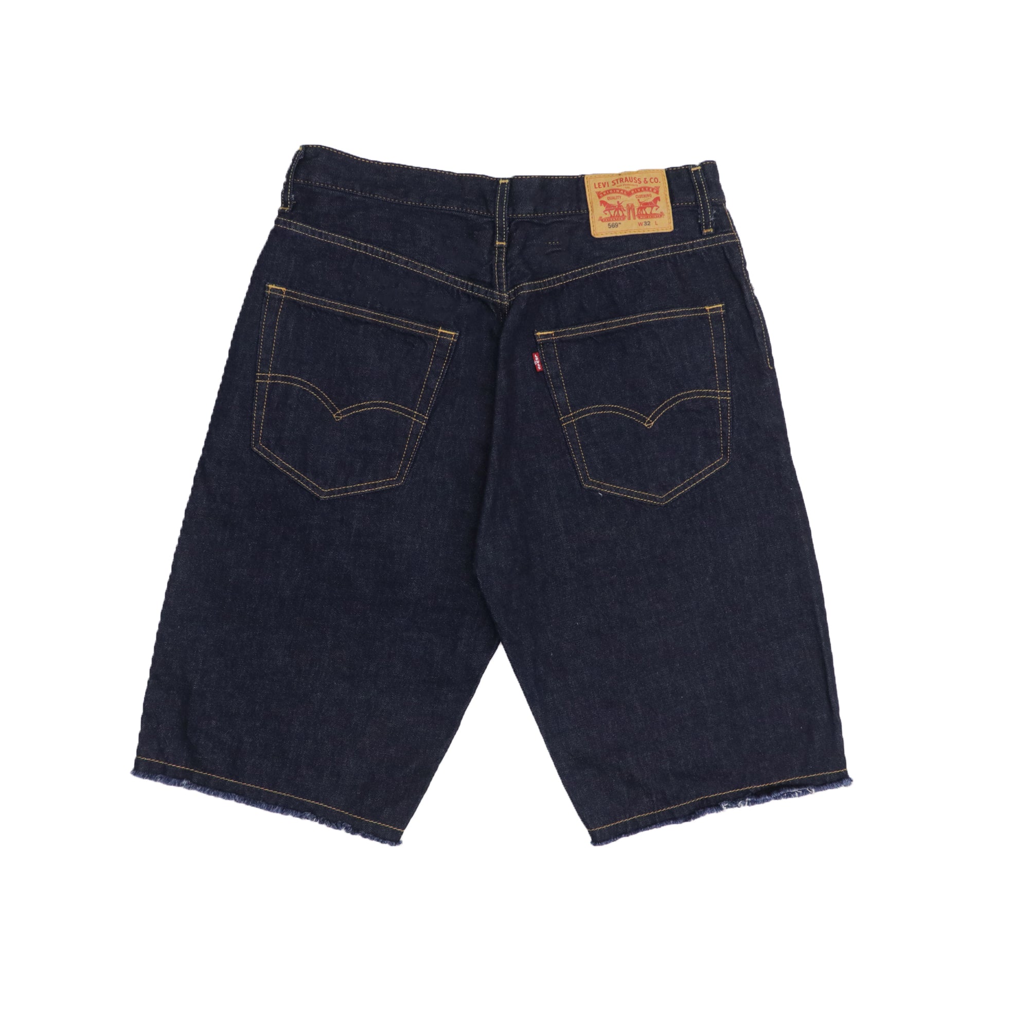 DENIM SHORTS (MEN) - PLAIN DEEP BLUE BOTTOM SHOWER