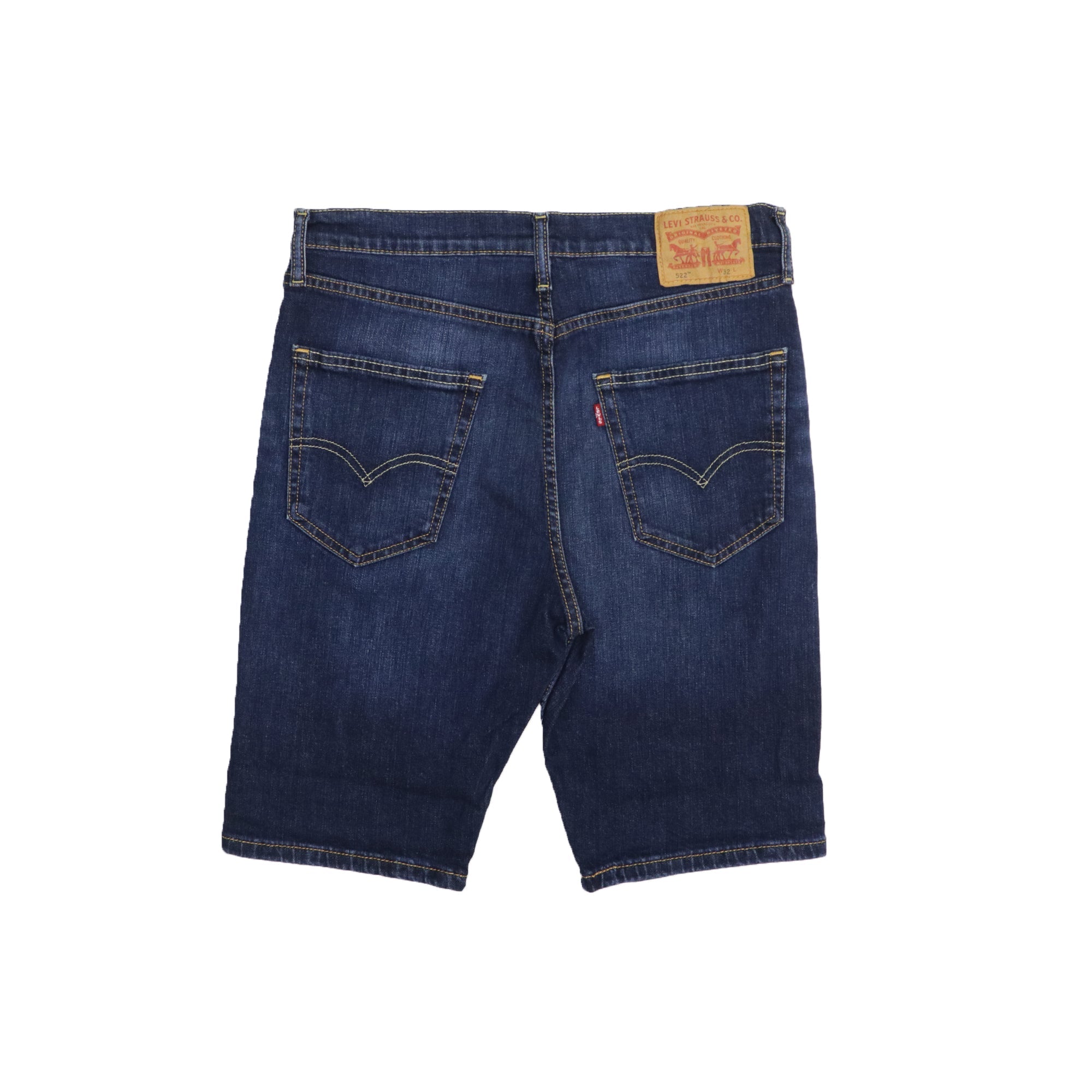 DENIM SHORTS (MEN) - DARK SHADED BLUE