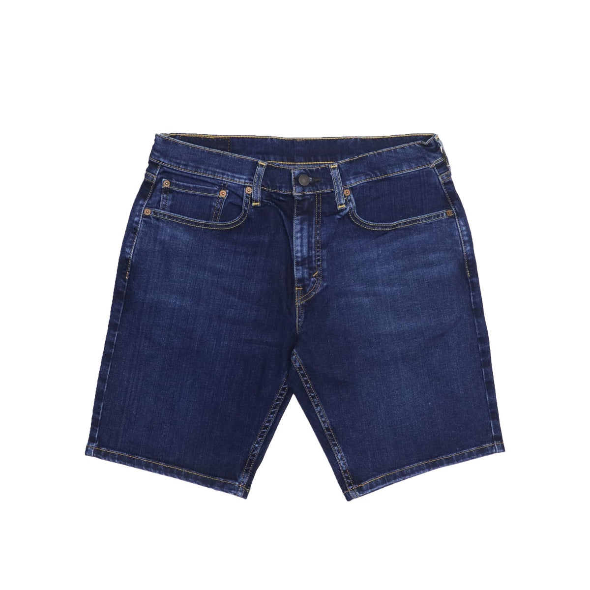 DENIM SHORTS (MEN) - PLAIN SHADED BLUE