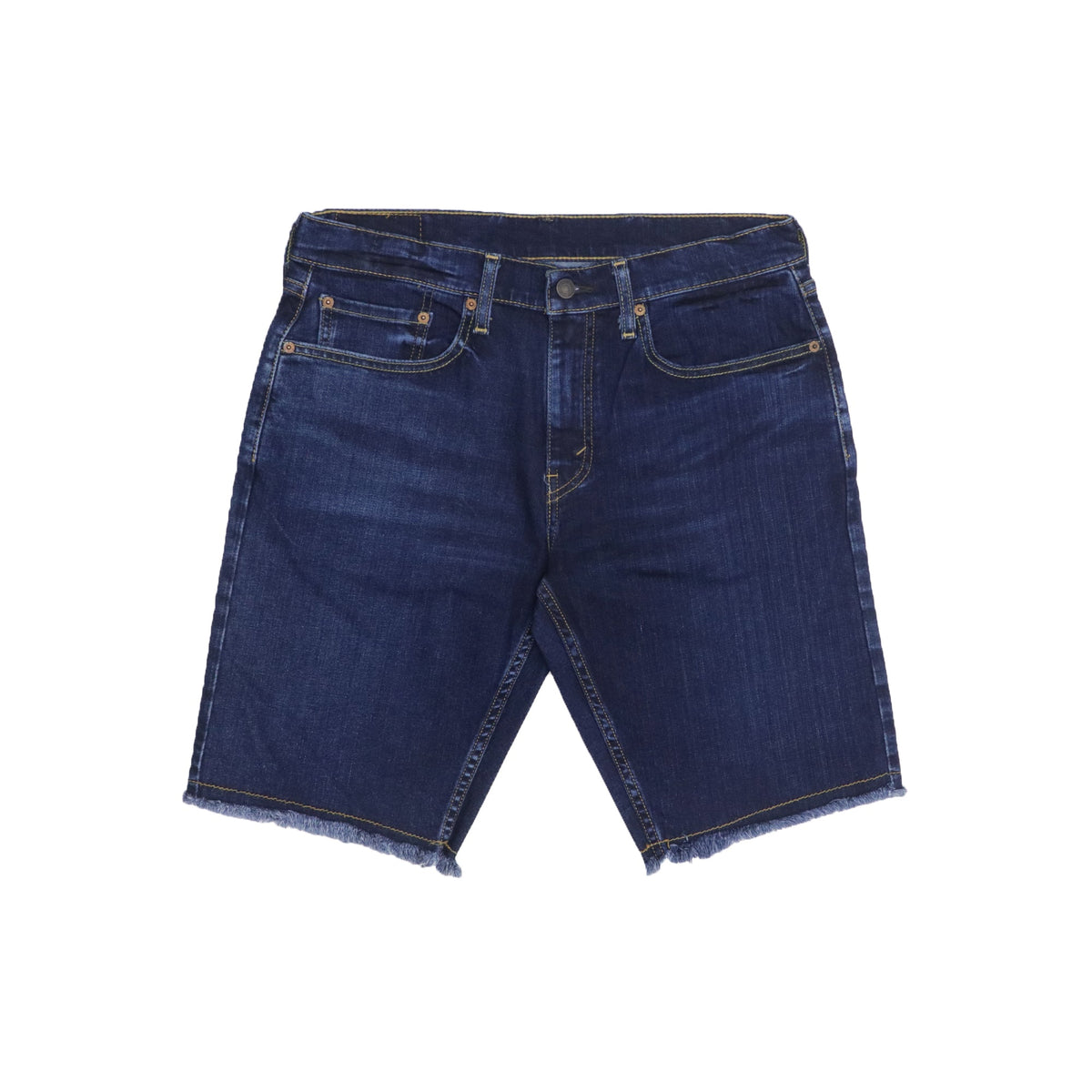 DENIM SHORTS (MEN) - PLAIN SHADED BLUE BOTTOM SHOWER