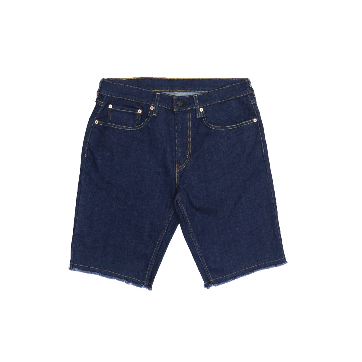 DENIM SHORTS (MEN) - PLAIN DARK BLUE BOTTOM SHOWER