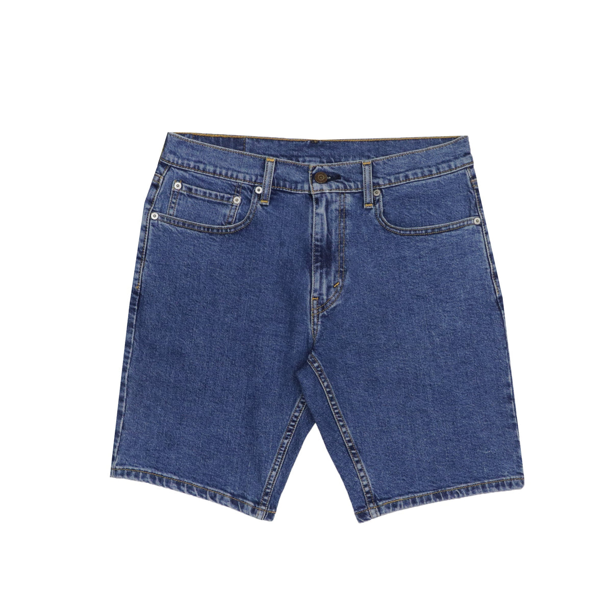 DENIM SHORTS (MEN) - MID HEATHER BLUE