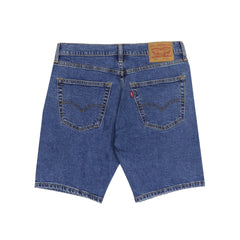 DENIM SHORTS (MEN) - MID HEATHER BLUE