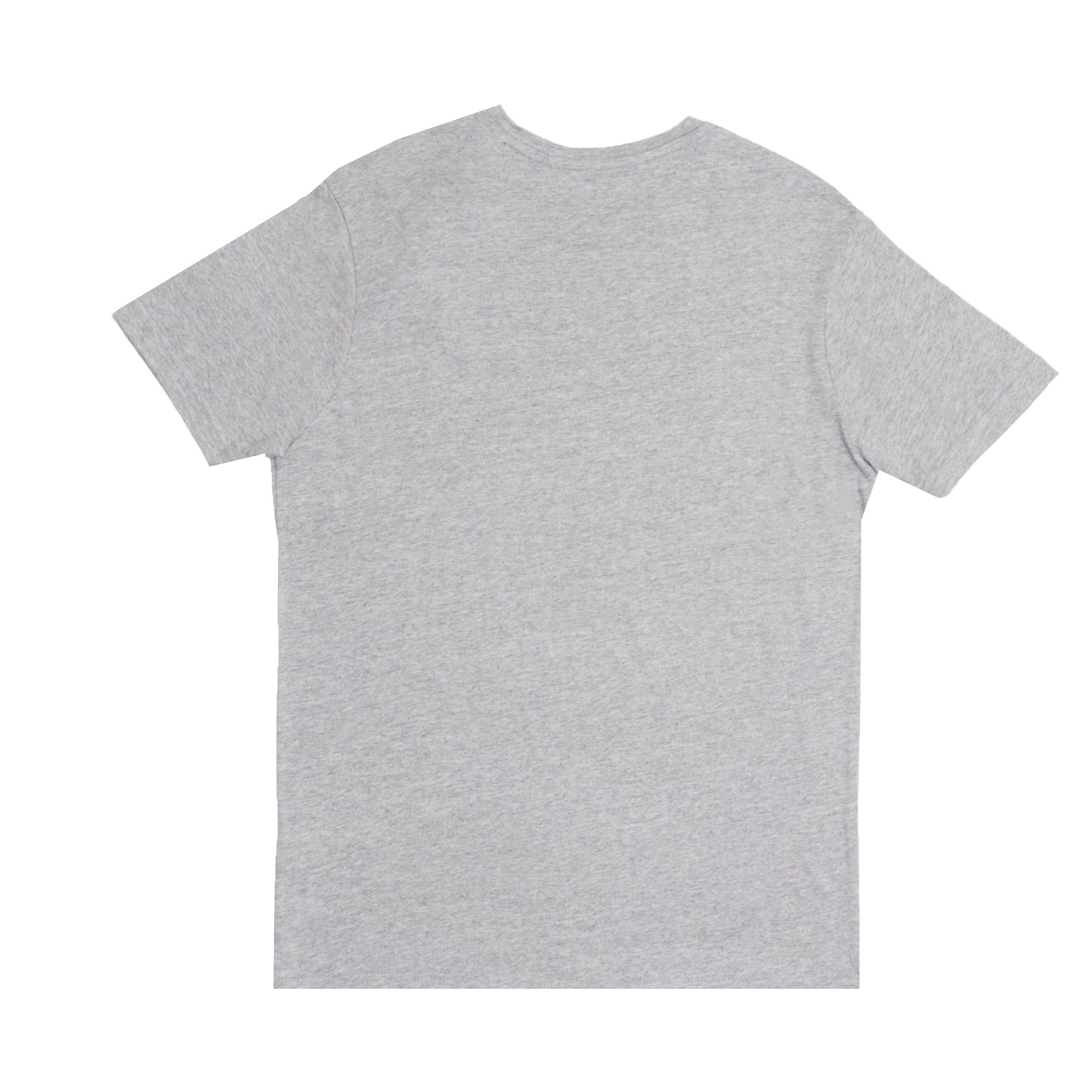 ROUND NECK (MEN) -  GREY WITH BLACK PRINT (RUN)