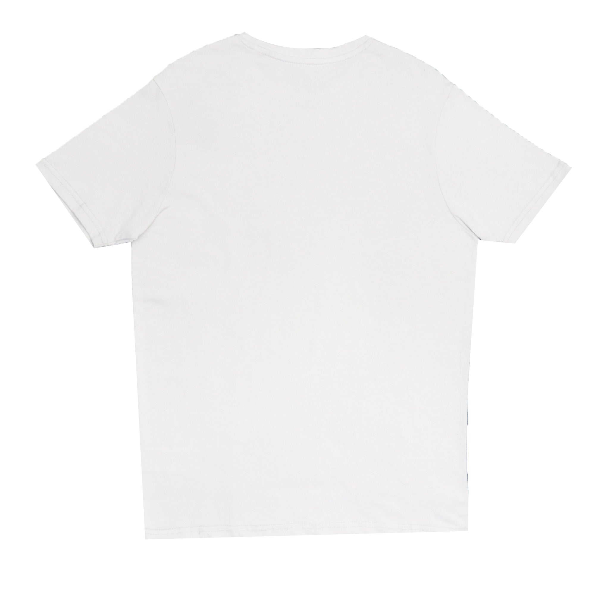 ROUND NECK (MEN) -  OFF WHITE WITH BLACK PRINT