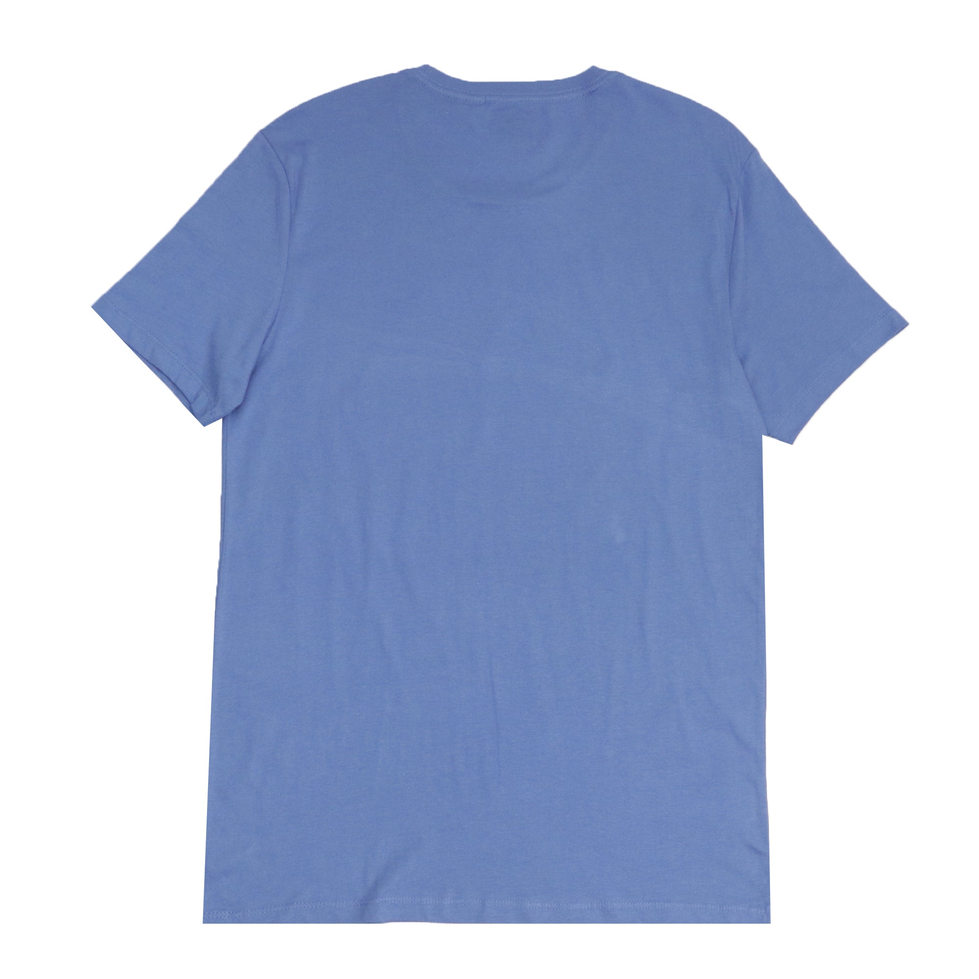 ROUND NECK (MEN) - LIGHT BLUE WITH DARK BLUE PRINT