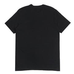 ROUND NECK (MEN) - BLACK WITH WHITE PRINT (DENIM GOODS)