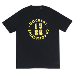 ROUND NECK (MEN)- BLACK WITH YELLOW PRINT (1986)