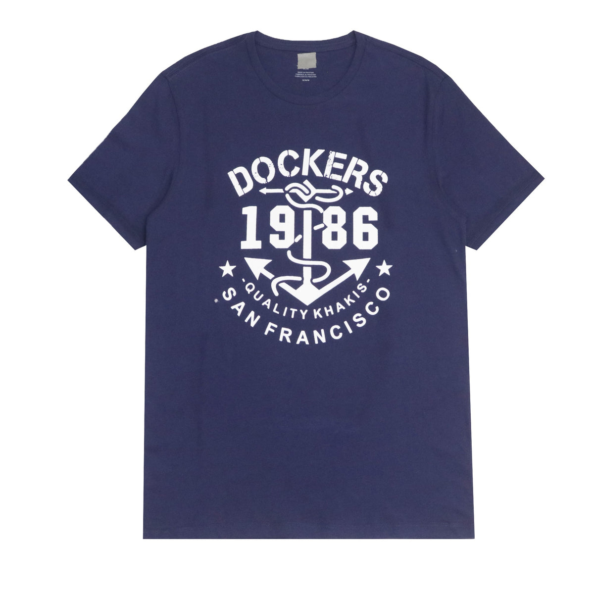 ROUND NECK (MEN)- BLUE WITH WHITE PRINT (1986)