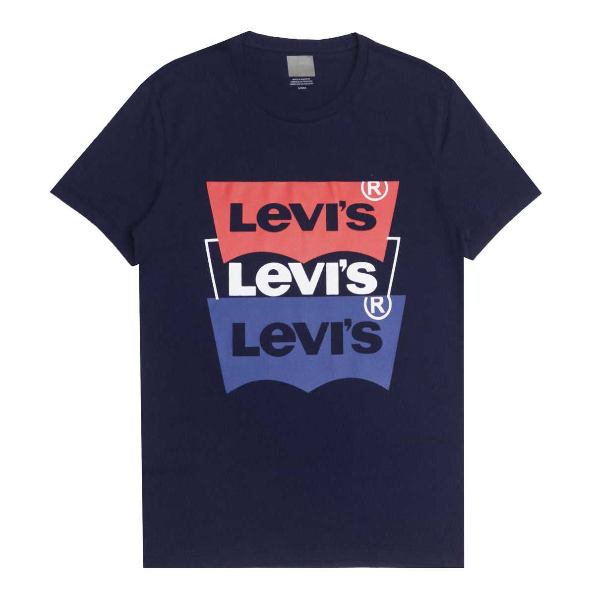 ROUND NECK (MEN)-NAVY BLUE (RWB)