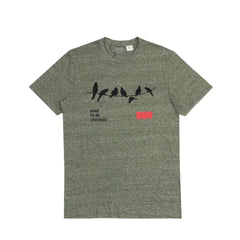 ROUND NECK (MEN) - DARK HEATHER GREEN (DARE TO BE DIFFERENT)