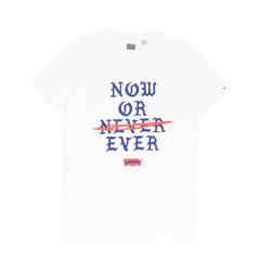 ROUND NECK (MEN) - NOW OR NEVER WHITE