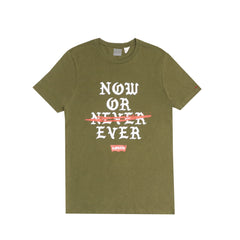 ROUND NECK (MEN) - NOW OR NEVER ARMY GREEN