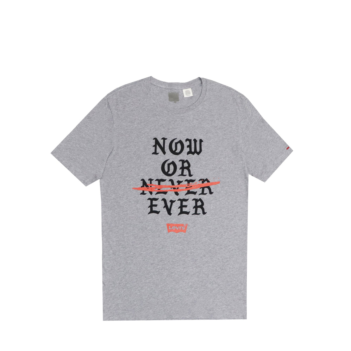 ROUND NECK (MEN) - NOW OR NEVER LIGHT GREY