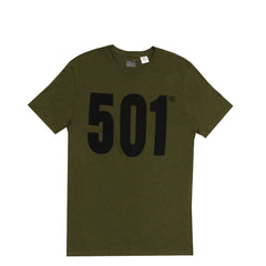 ROUND NECK  (MEN) - ARMY GREEN WITH BLACK