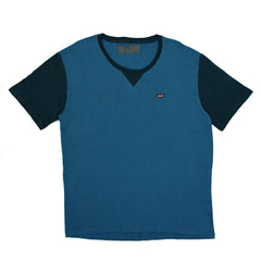 ROUND NECK -LIGHT BLUE WITH DARK BLUE