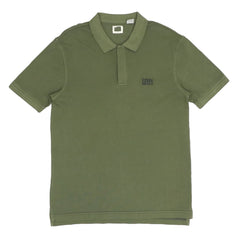 POLO (MEN) - GREEN WITH BLACK LOGO
