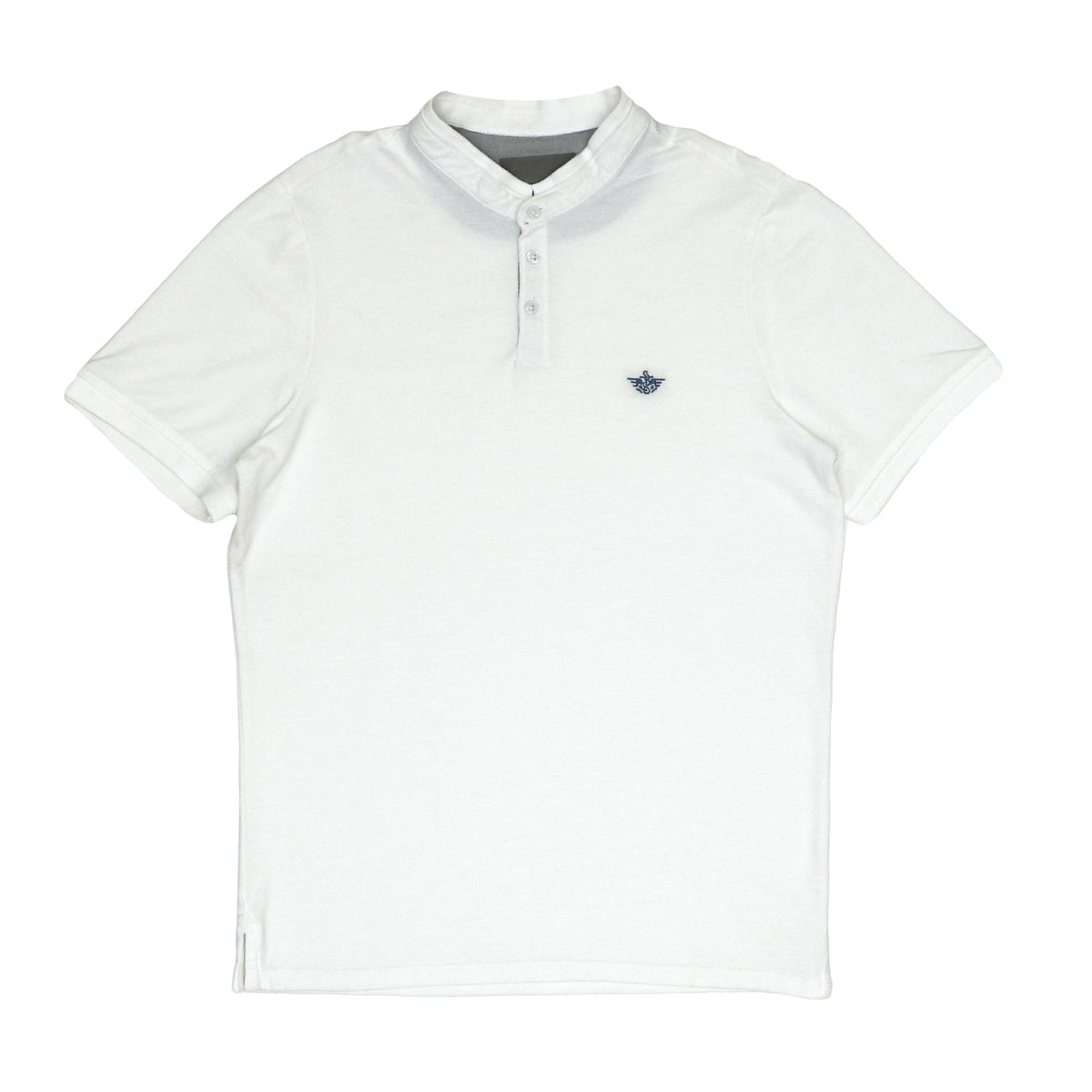 POLO (MEN) - BAND COLLAR WHITE