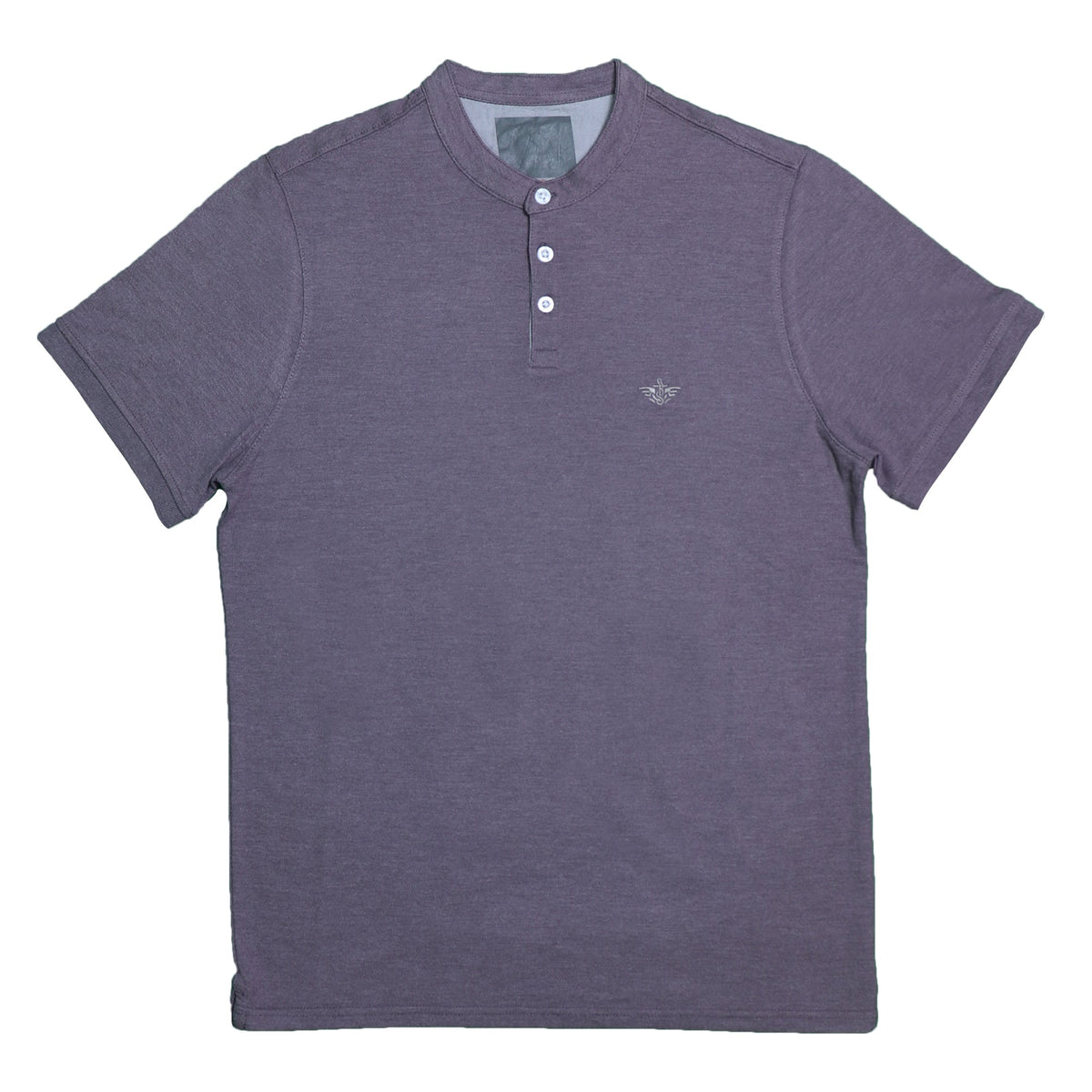 POLO MEN - BAND COLLAR MAROON