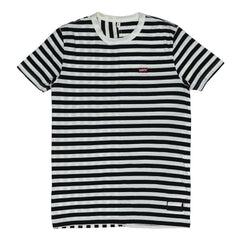 ROUND NECK (MEN) - BLACK & WHITE WITH WHITE COLLAR