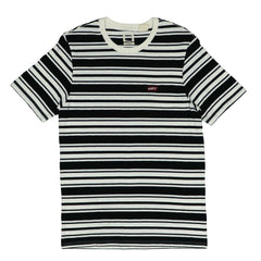 ROUND NECK (MEN) - BLACK & WHITE LINES